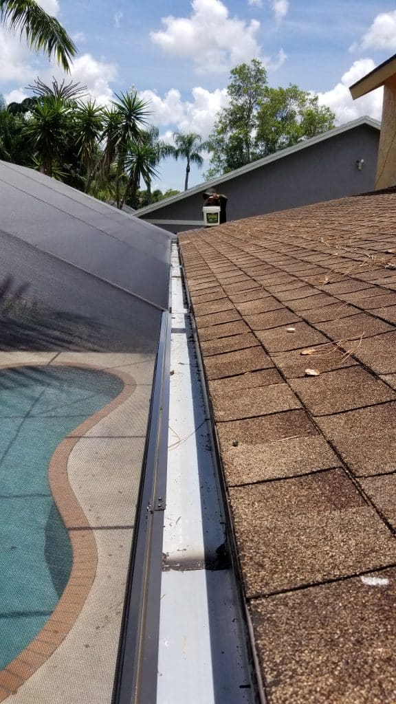 a swimming pool lanai