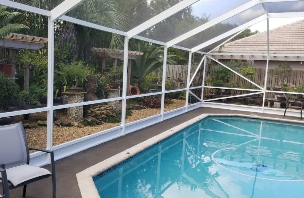 Hypoluxo pool screen enclosure in Florida