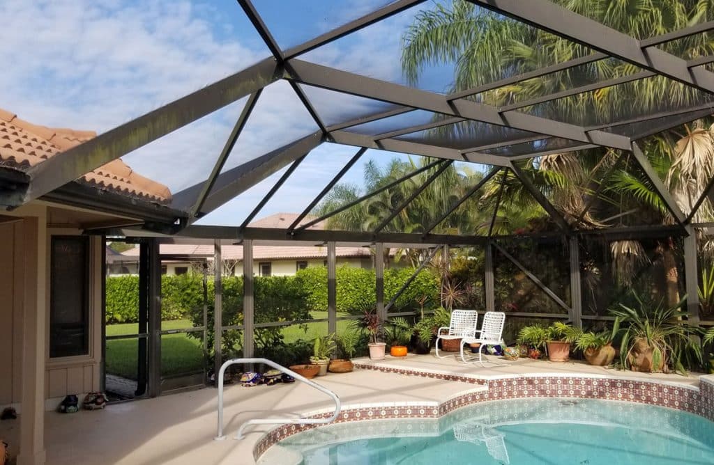 an ocean ridge, florida pool screen enclosure